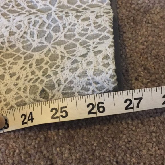 Anthropologie Elevenses Gray Pants 8 with lace - Picture 4 of 8